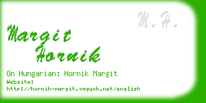 margit hornik business card